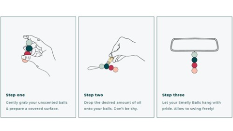 Smelly Balls Car Air Freshener - Serene Set